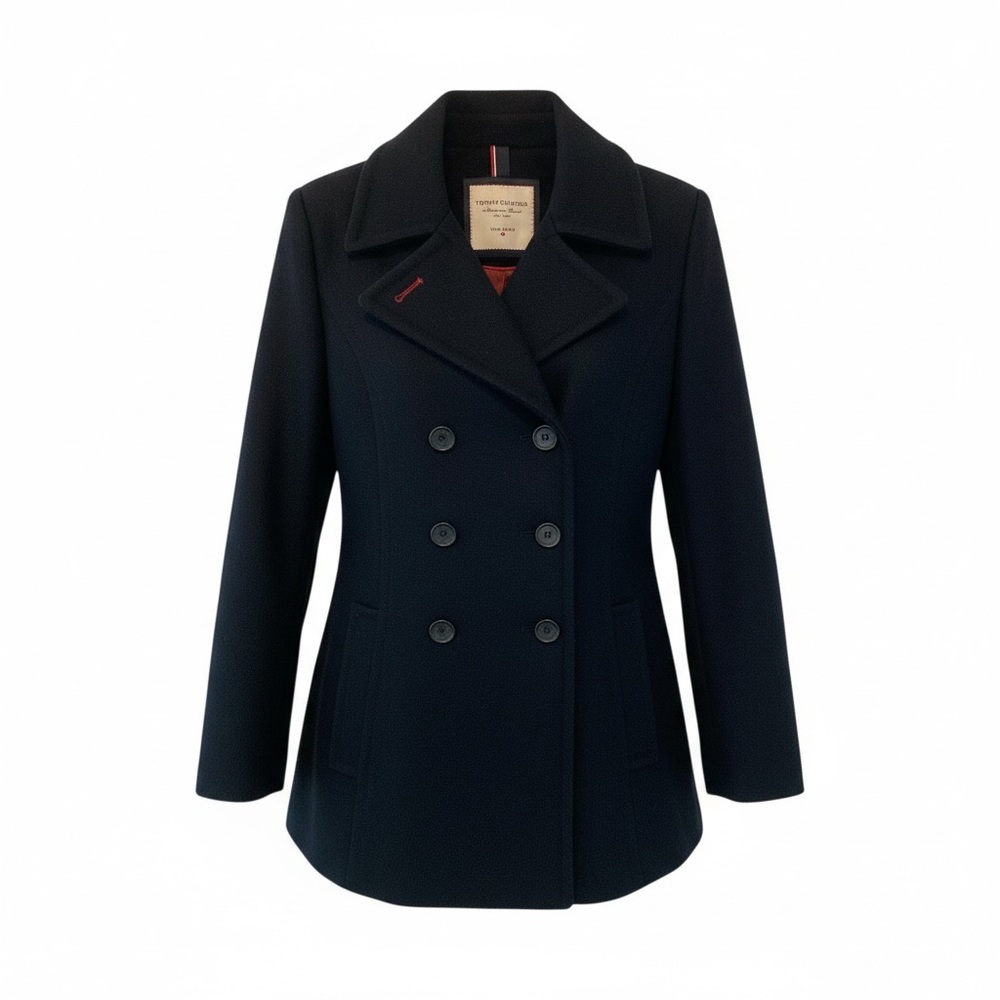 Tommy Hilfiger Wool blend double breasted medium pea coat